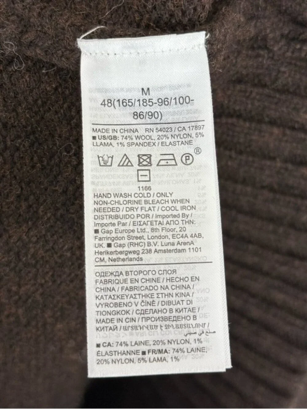 Banana Republic Como Fair Isle Sweater Men’s Size Medium Brown
